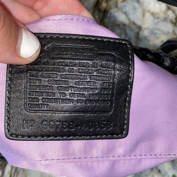 Coach pouchette handbag; ladies handheld purse - Picture 6 of 7